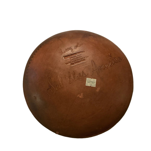 10” Redware plate by Betty Lou of Turtlecreek Potters