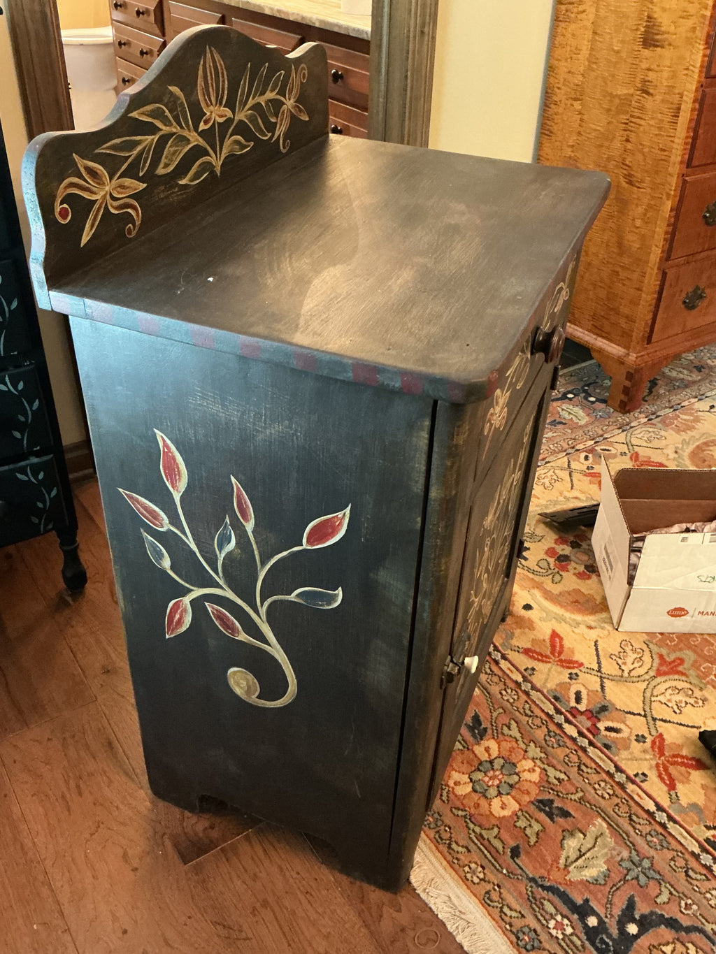 Kathy Graybill one drawer over one door cupboard. Ships white glove for $250