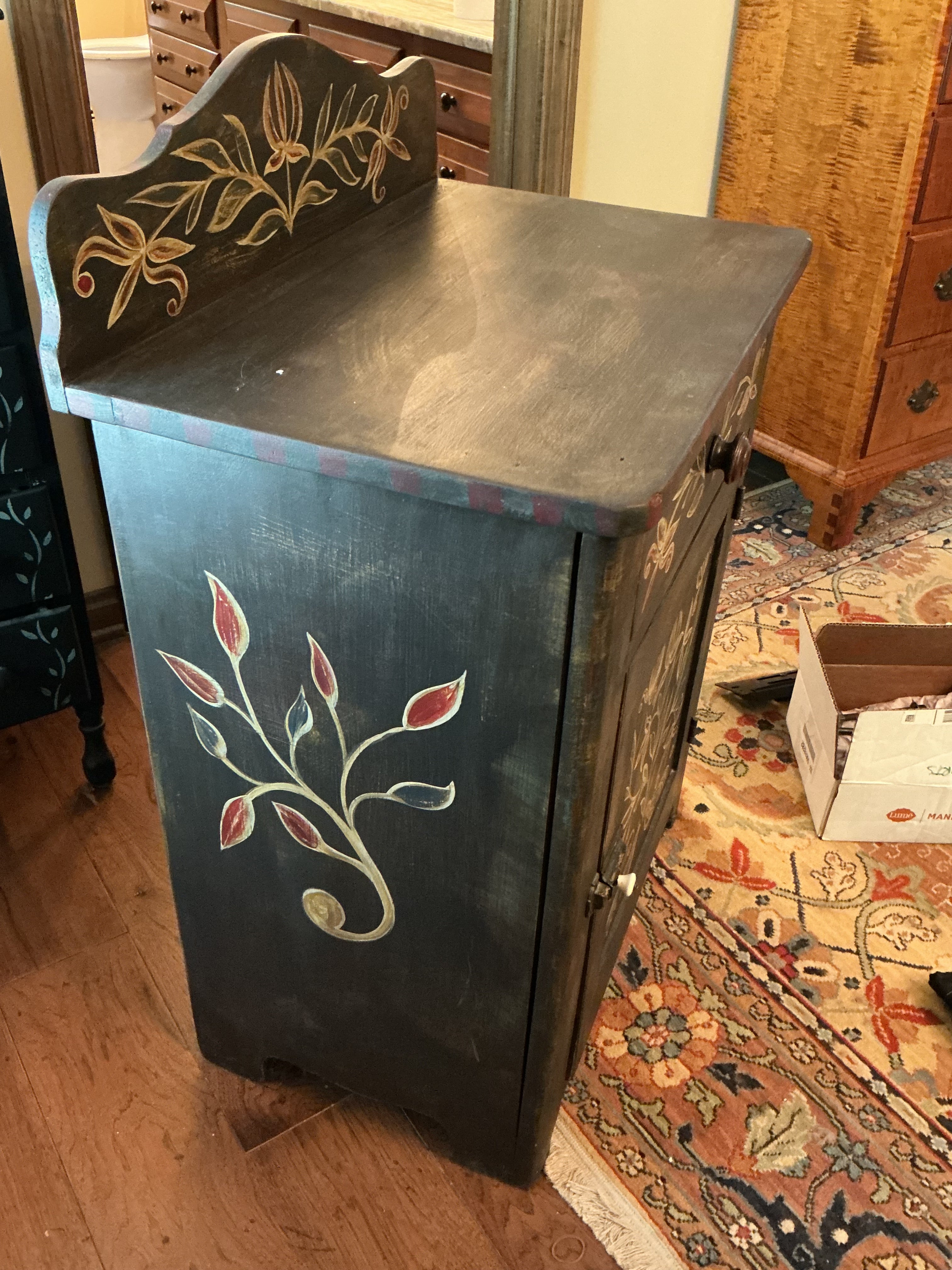 Kathy Graybill one drawer over one door cupboard. Ships white glove for $250