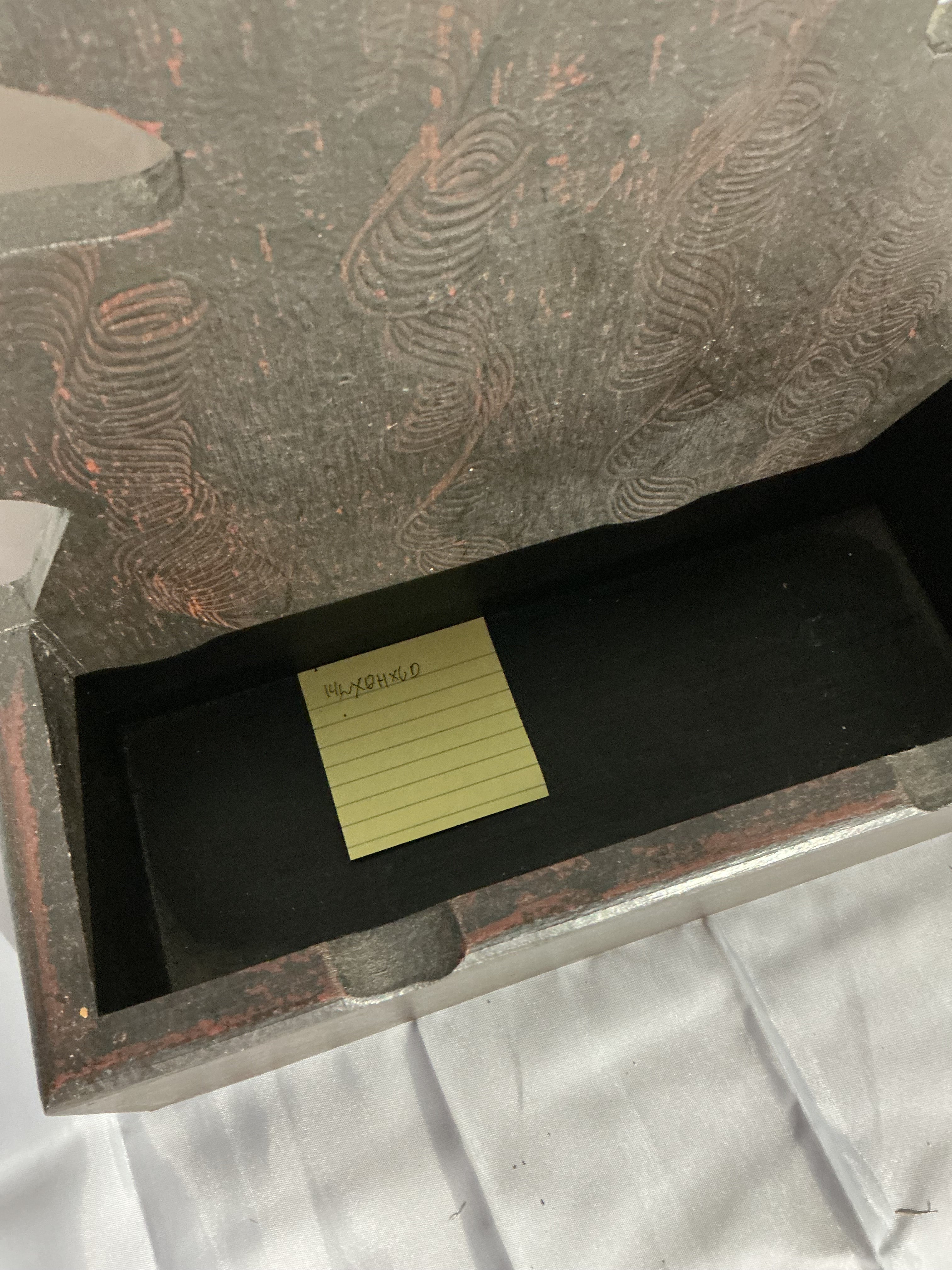 Hand grained wall box