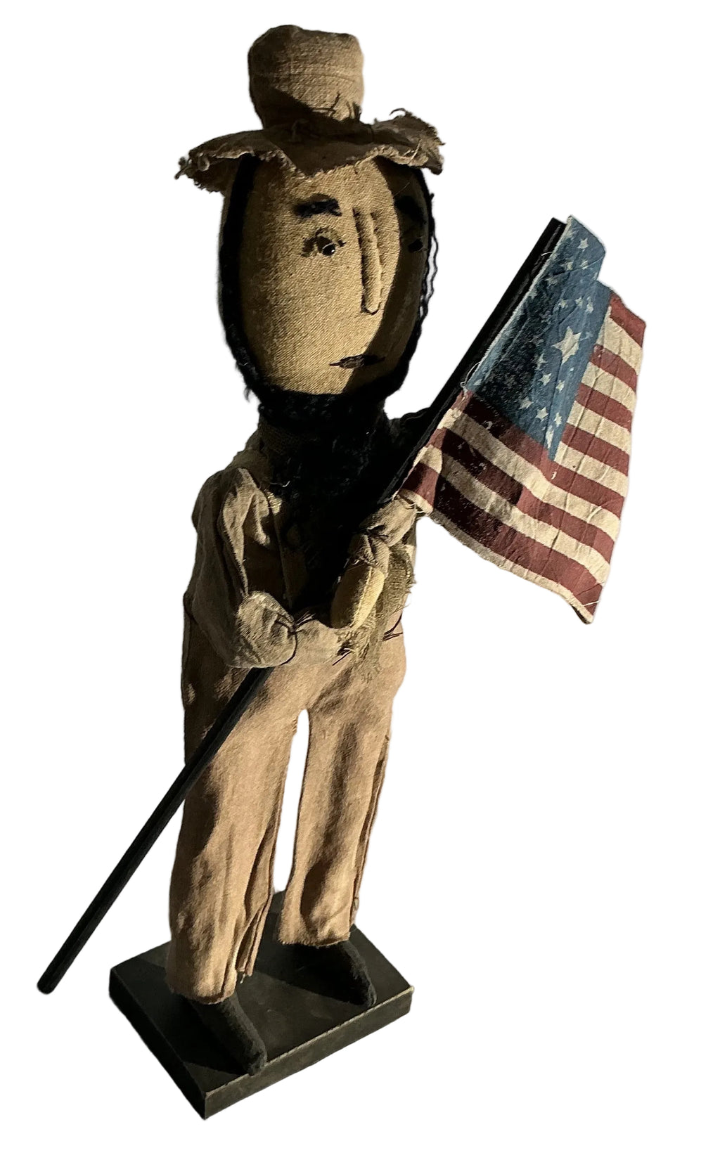 Farmer with flag