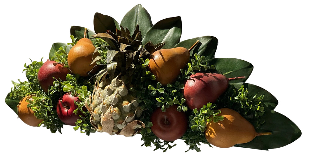 Colonial Williamsburg over the door fruit arrangement