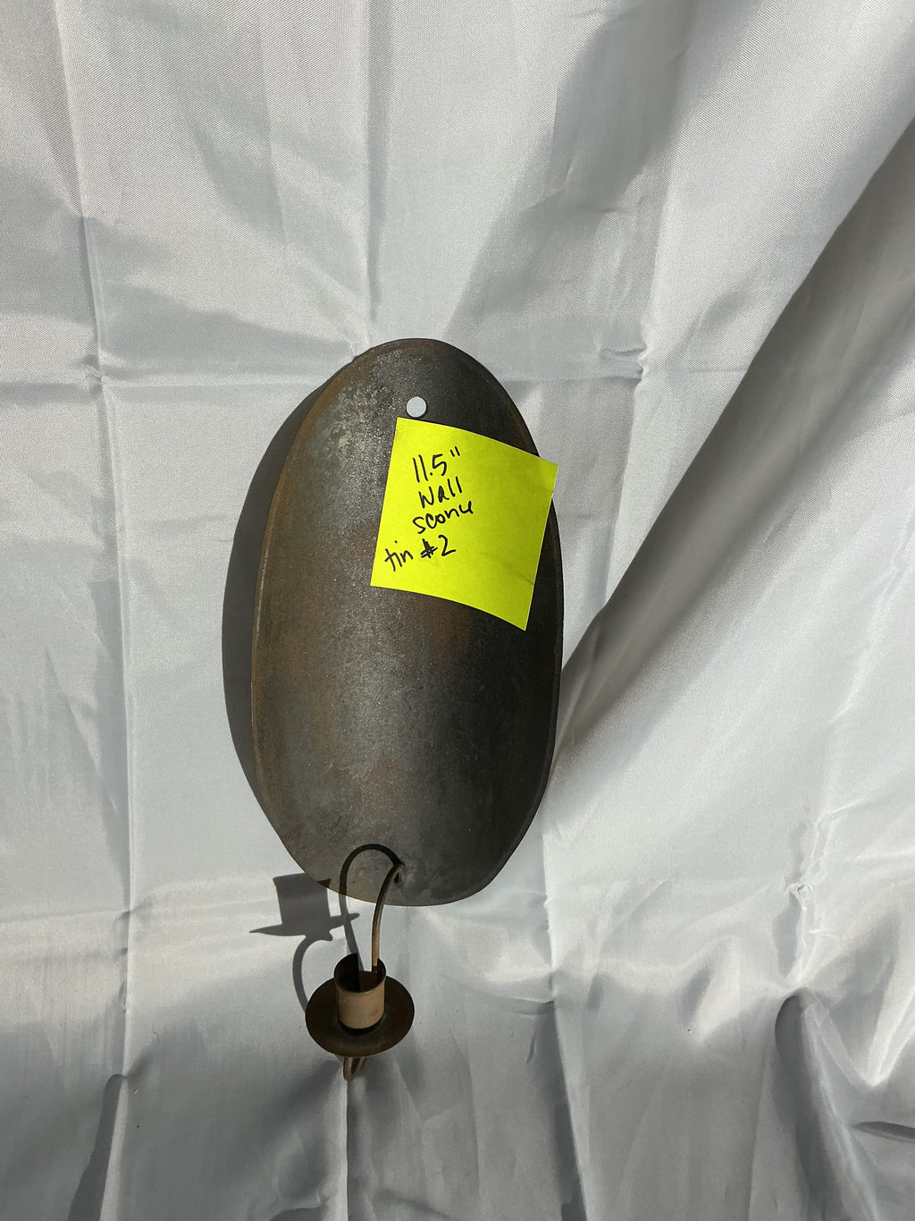 1 arm tin sconce