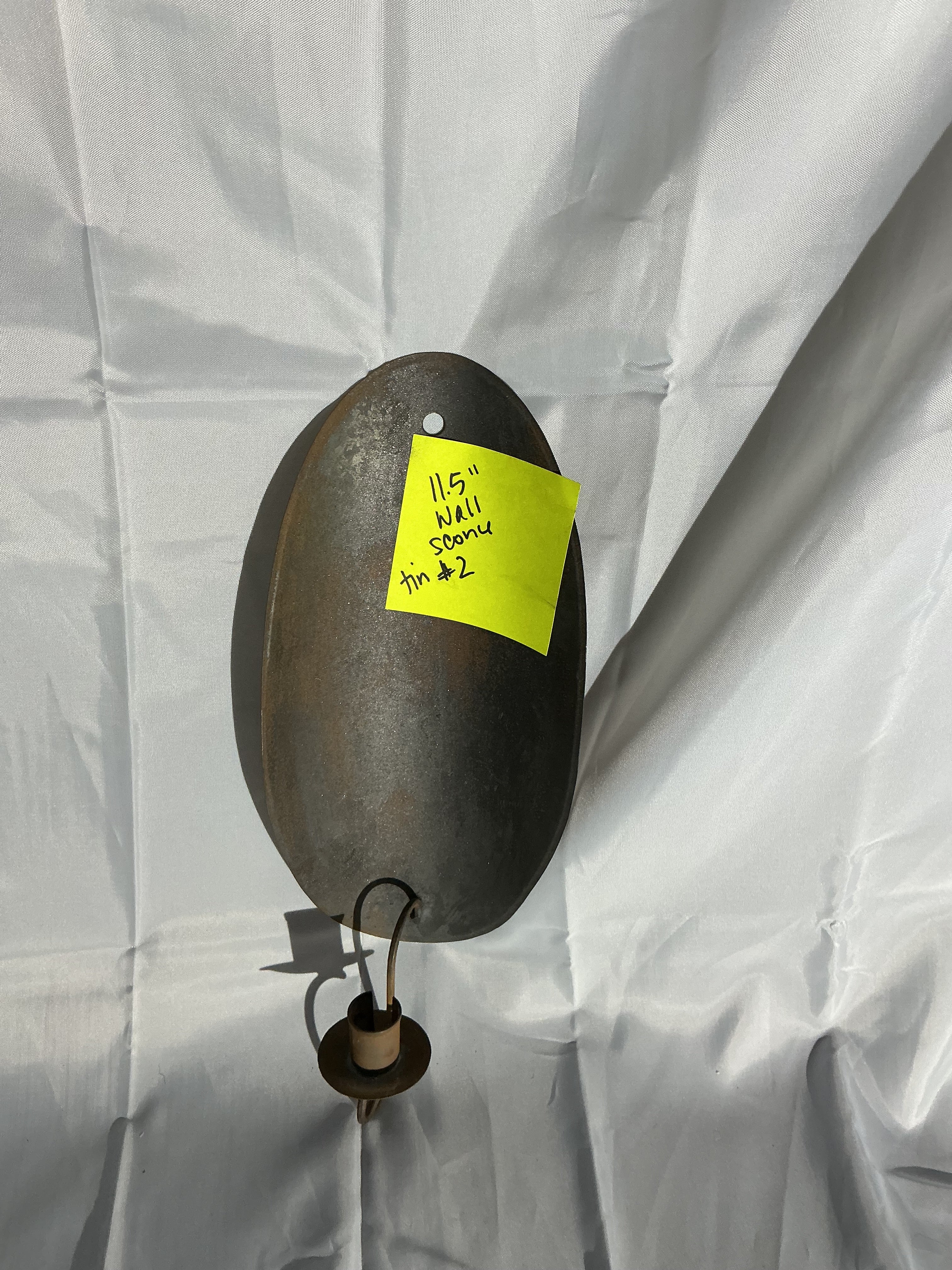1 arm tin sconce