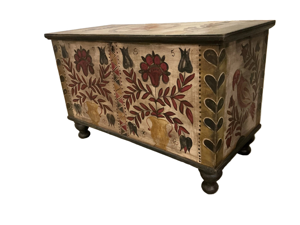 Hand painted trunk by Kathy Graybill