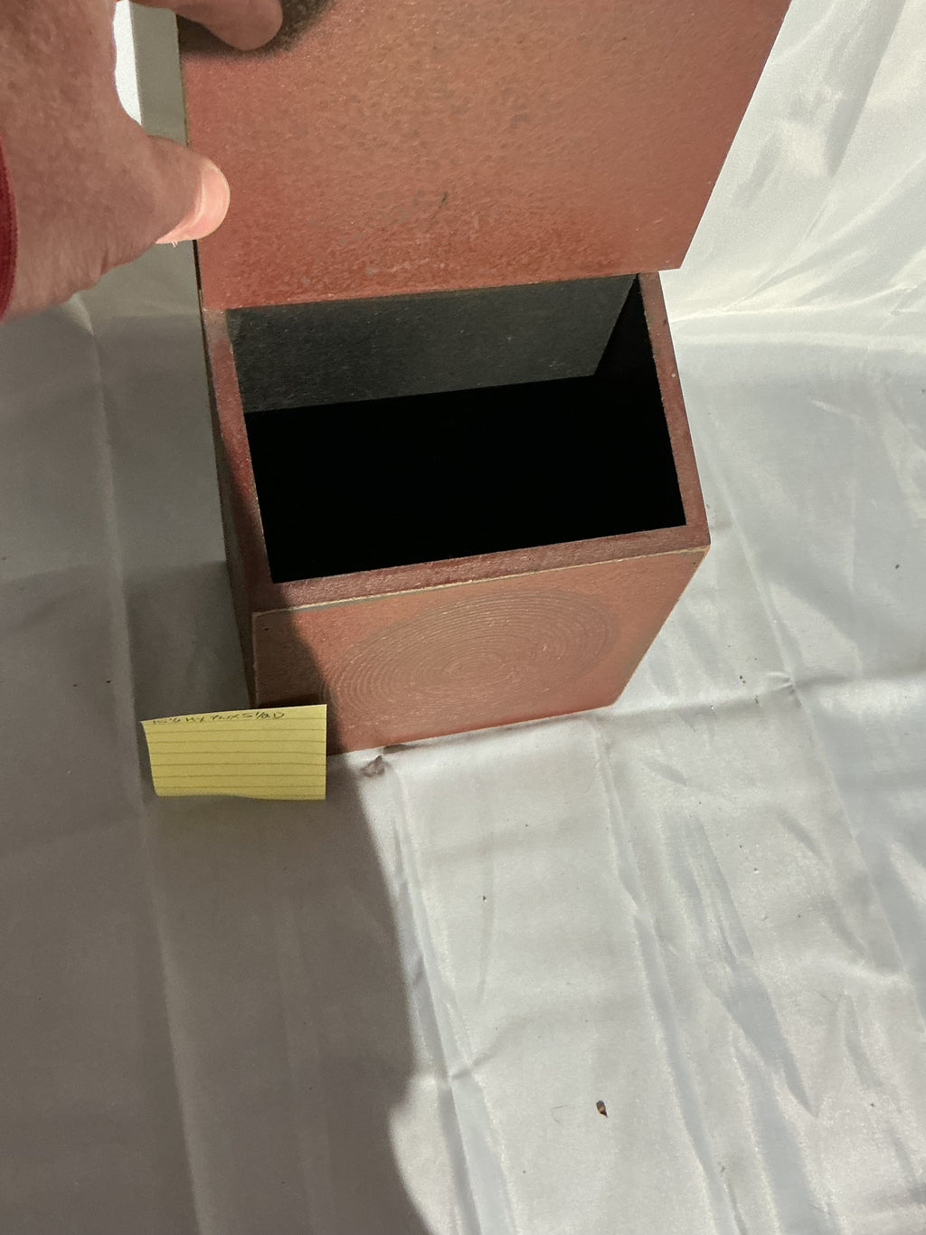 Hand grained wall/sugar box