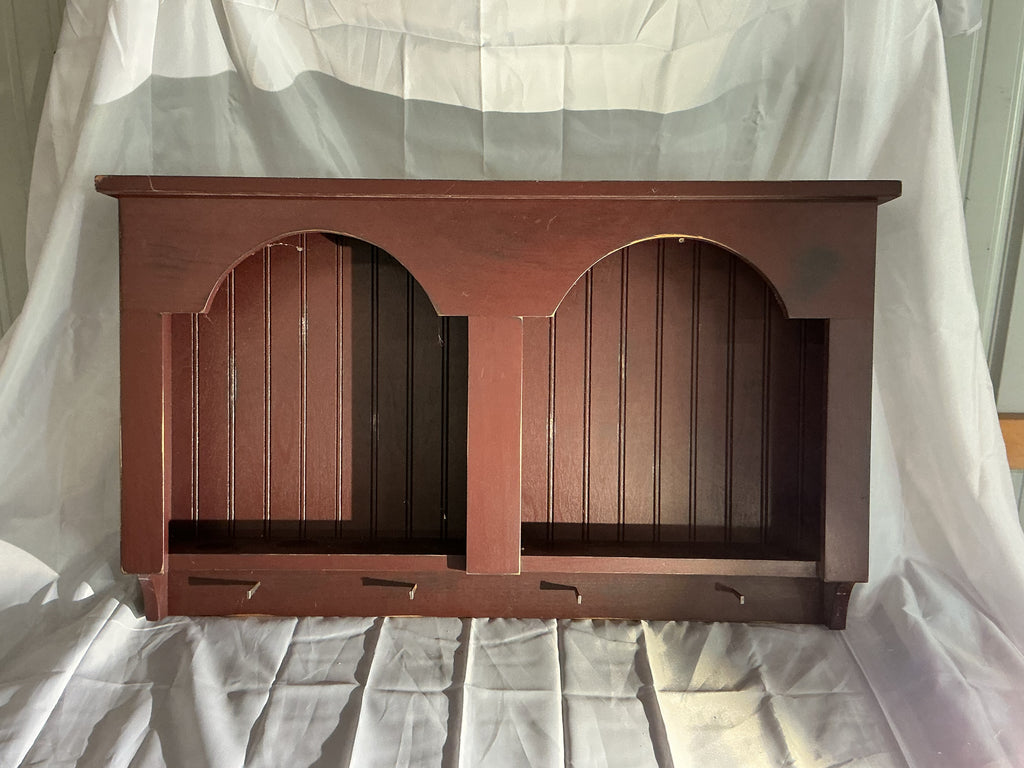 Red wall shelf. Ships for $75